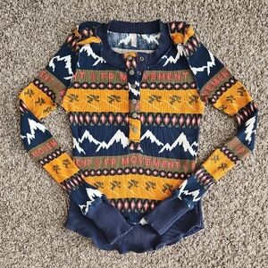 FP Movement Rally Print Henley